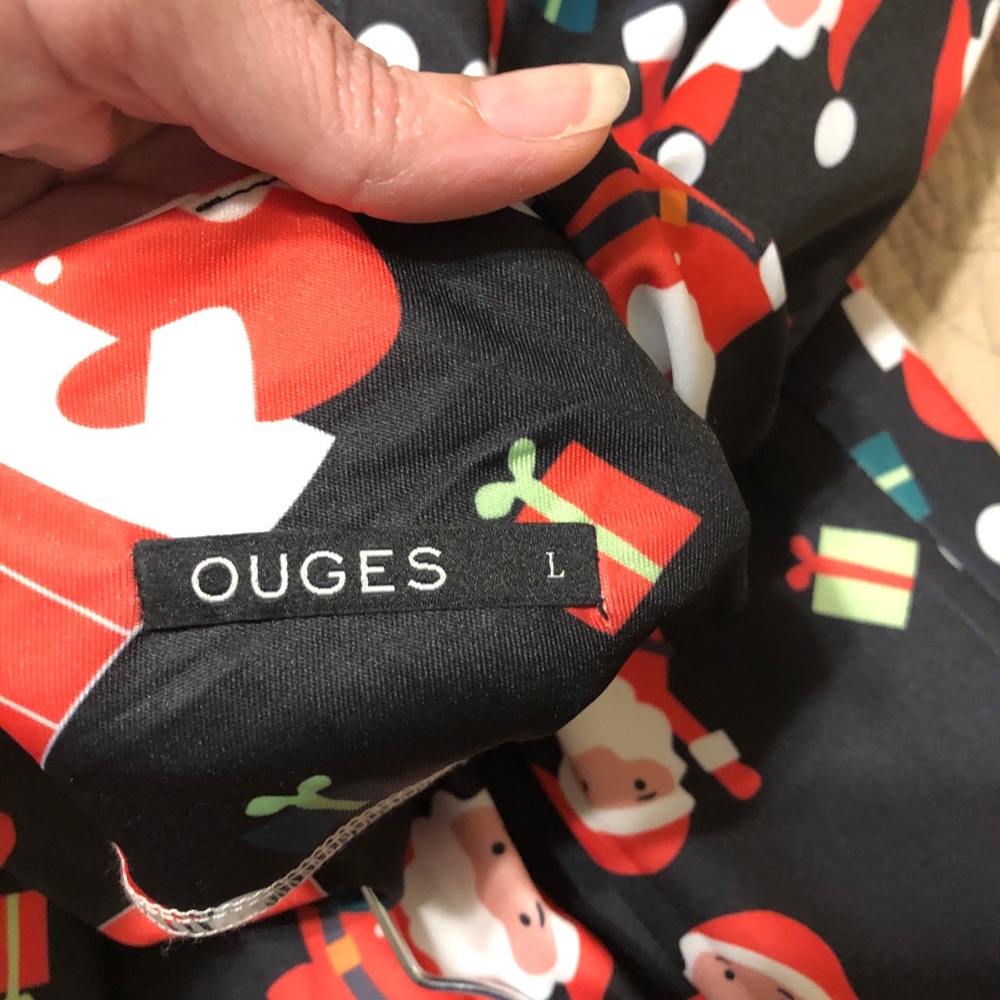 Christmas Dress. Ouges Santa Claus Dress, Large - image 4